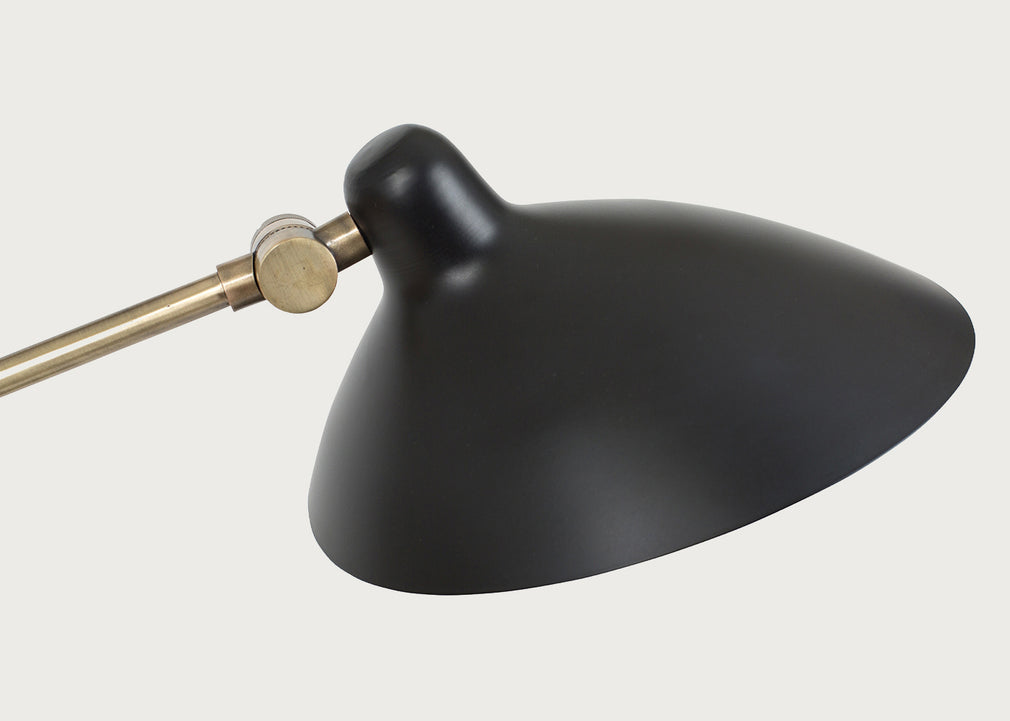 Milton Table Lamp Black & Brass