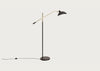 Milton Floor Lamp Black & Brass