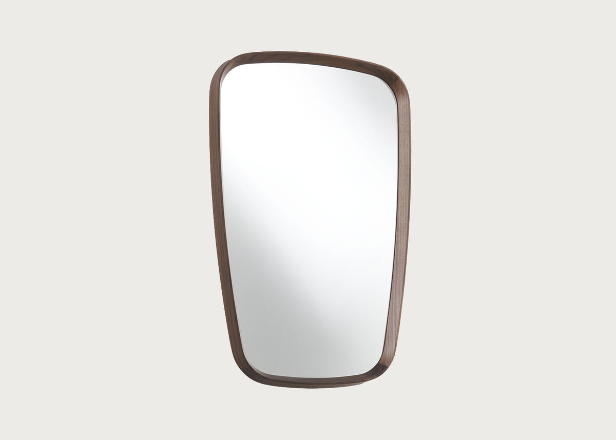 Mix 1 Rectangular Wall Mirror Canaletta Walnut