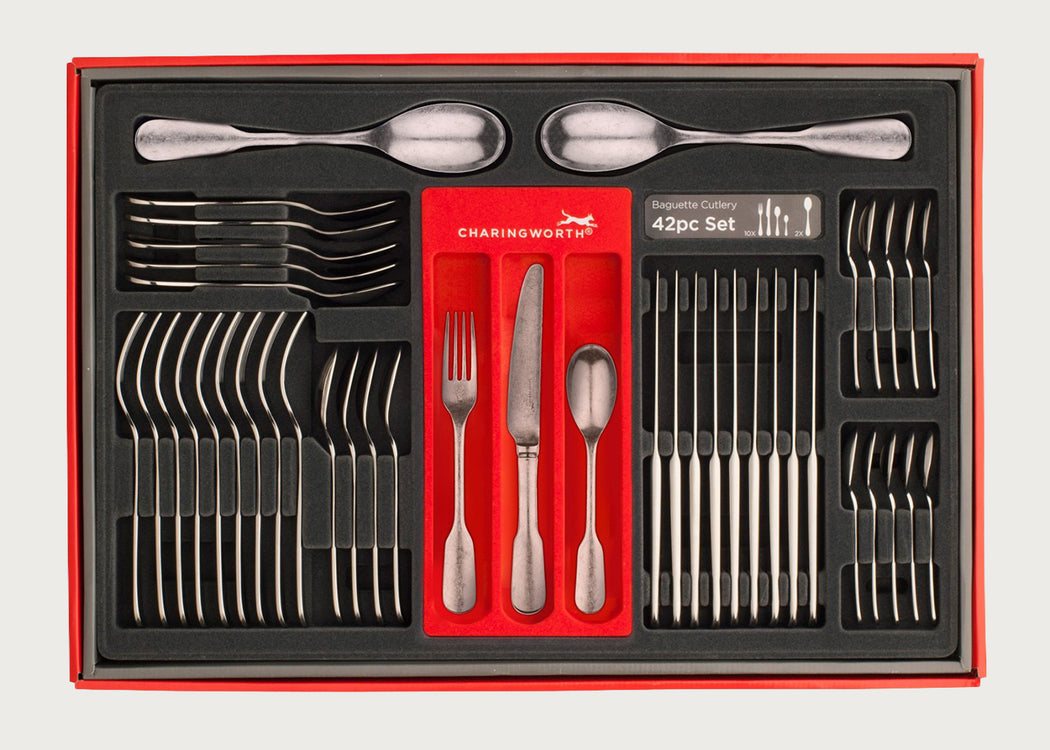 Fiddle Vintage Satin 42 Piece Set