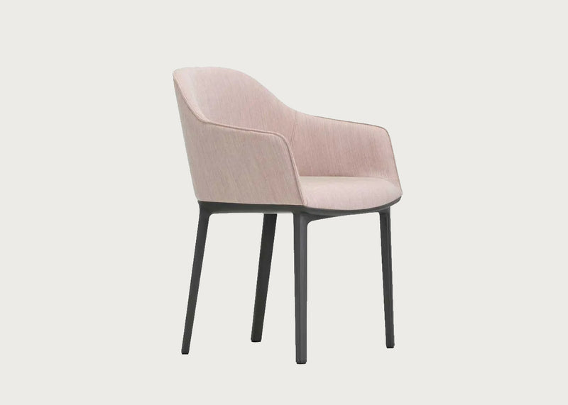 Softshell Armchair Basic Dark and Pale Rose