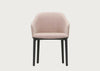 Softshell Armchair Basic Dark and Pale Rose