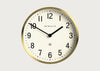 Master Edwards Wall Clock Brass
