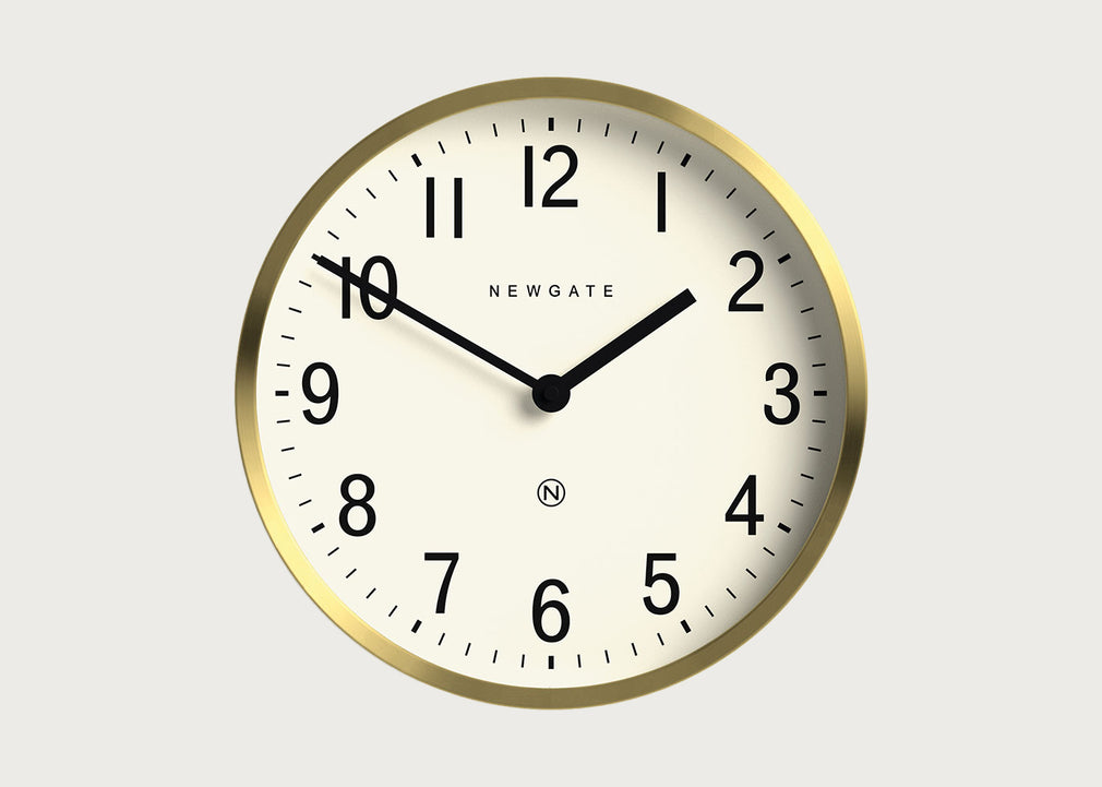 Master Edwards Wall Clock Brass