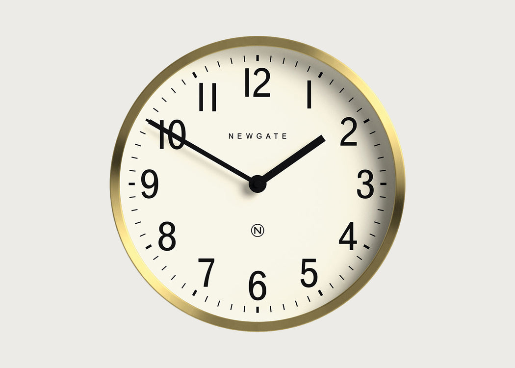 Master Edwards Wall Clock Brass