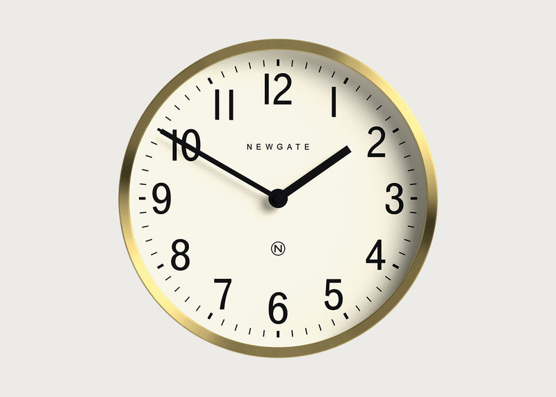 Master Edwards Wall Clock Brass