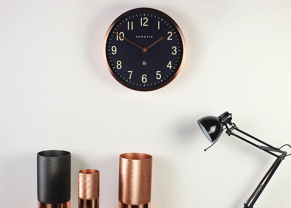 Master Edwards Wall Clock Copper