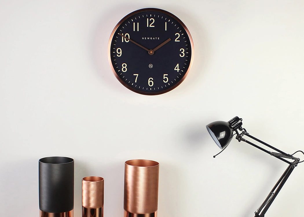 Master Edwards Wall Clock Copper