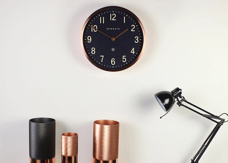 Master Edwards Wall Clock Copper