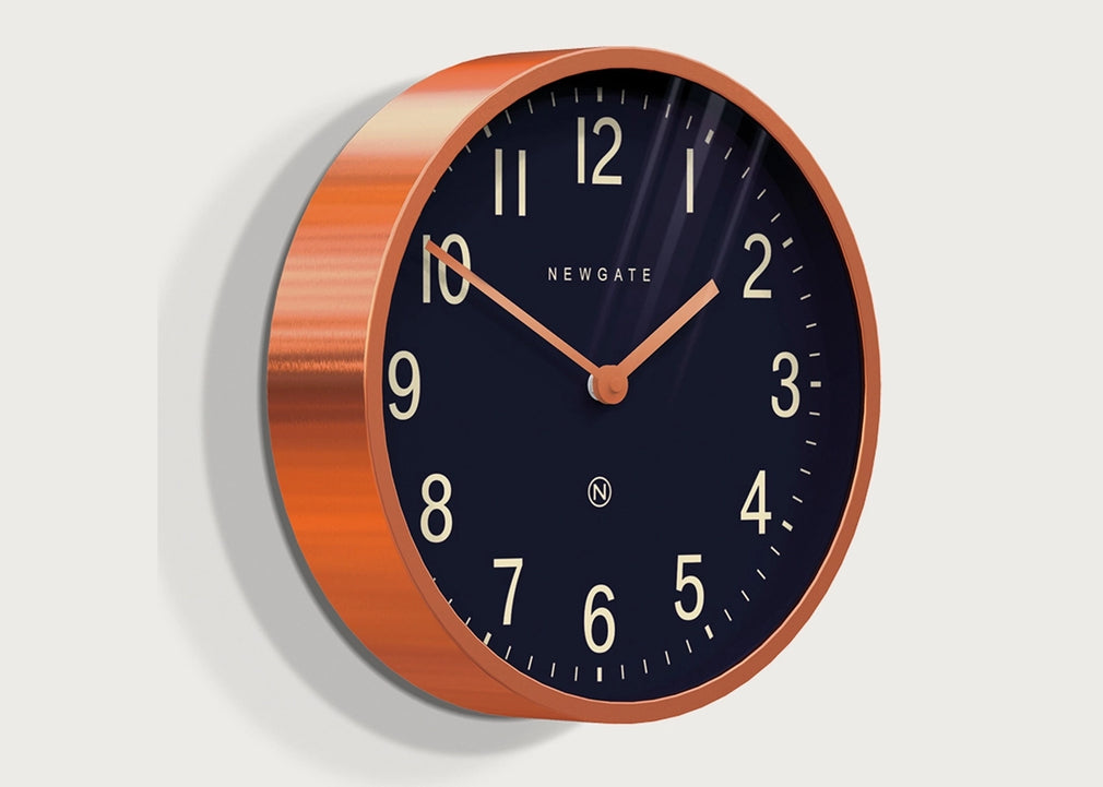 Master Edwards Wall Clock Copper