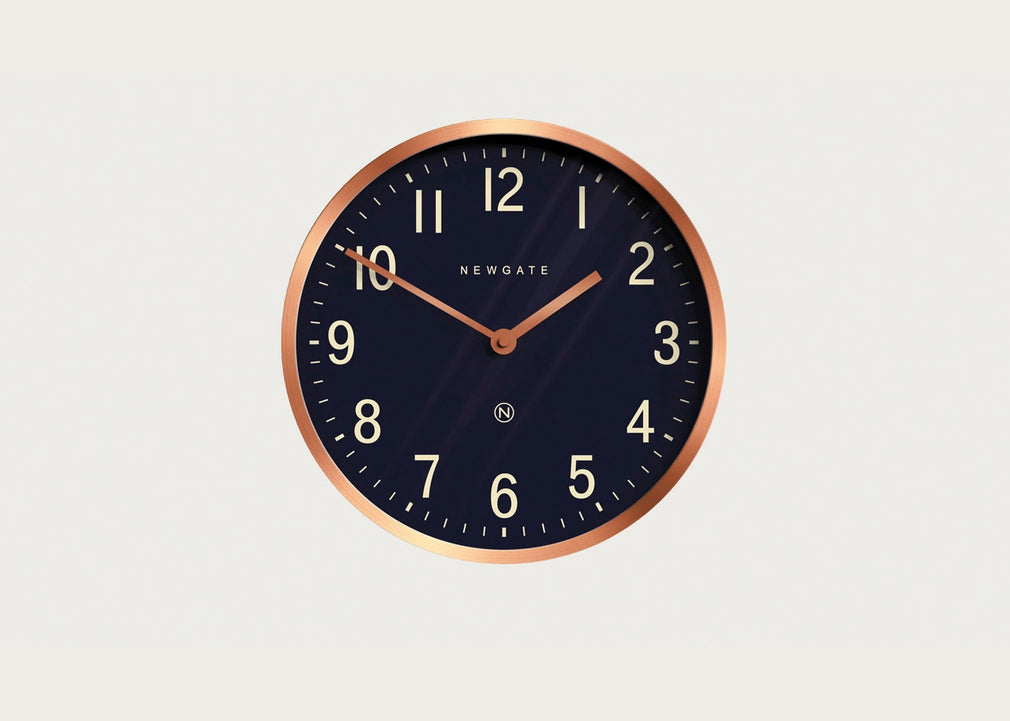 Master Edwards Wall Clock Copper