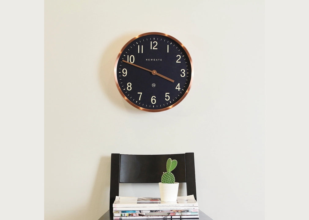 Master Edwards Wall Clock Copper
