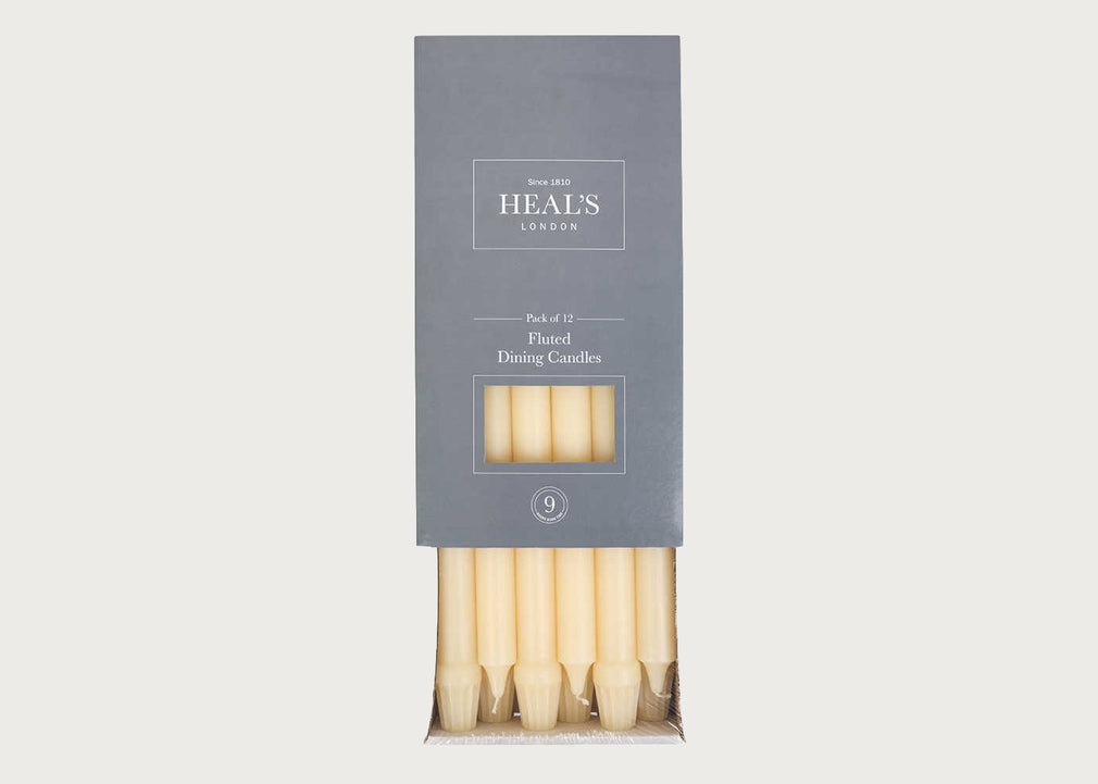 Heal's Fluted Dinner Candles Set of 12
