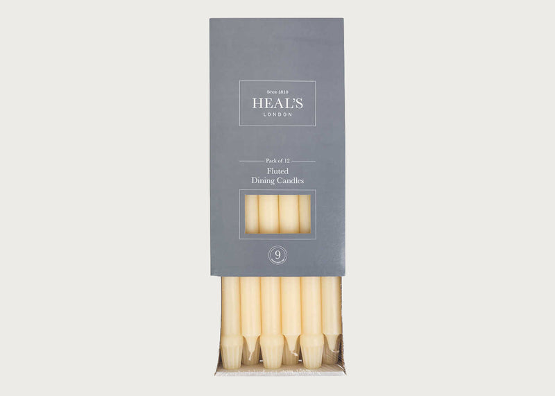 Heal's Fluted Dinner Candles Set of 12