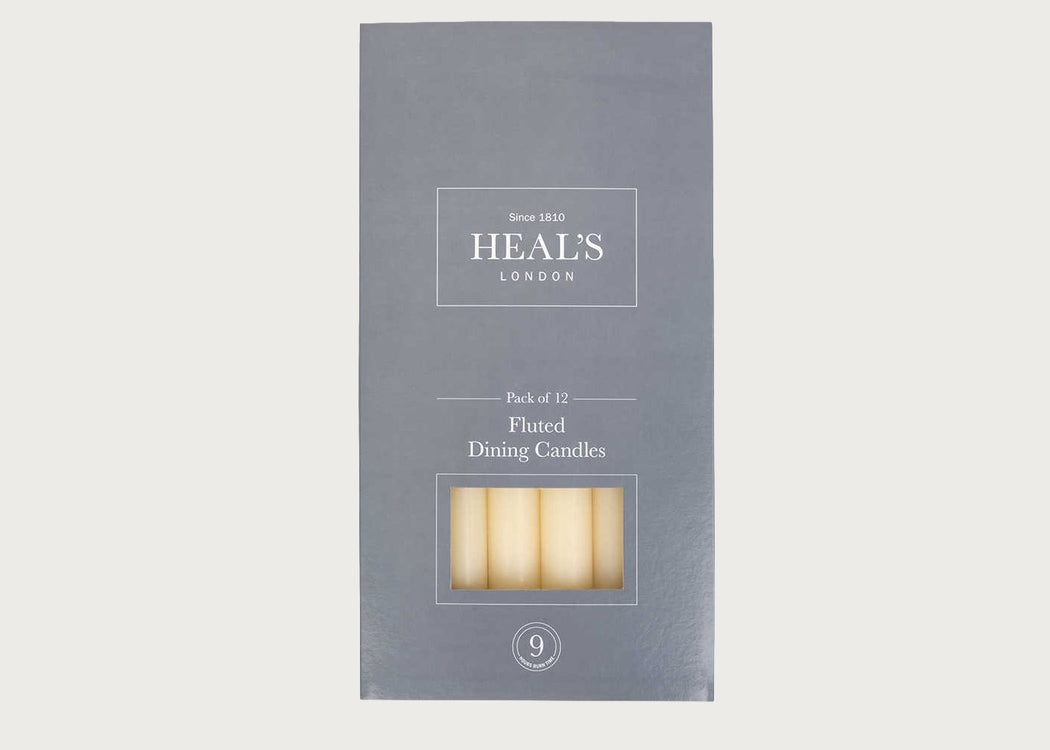 Heal's Fluted Dinner Candles Set of 12
