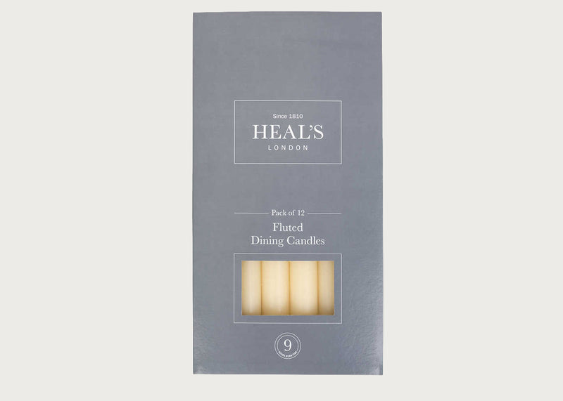 Heal's Fluted Dinner Candles Set of 12