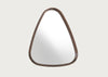 Mix 3 Triangular Wall Mirror Canaletta Walnut