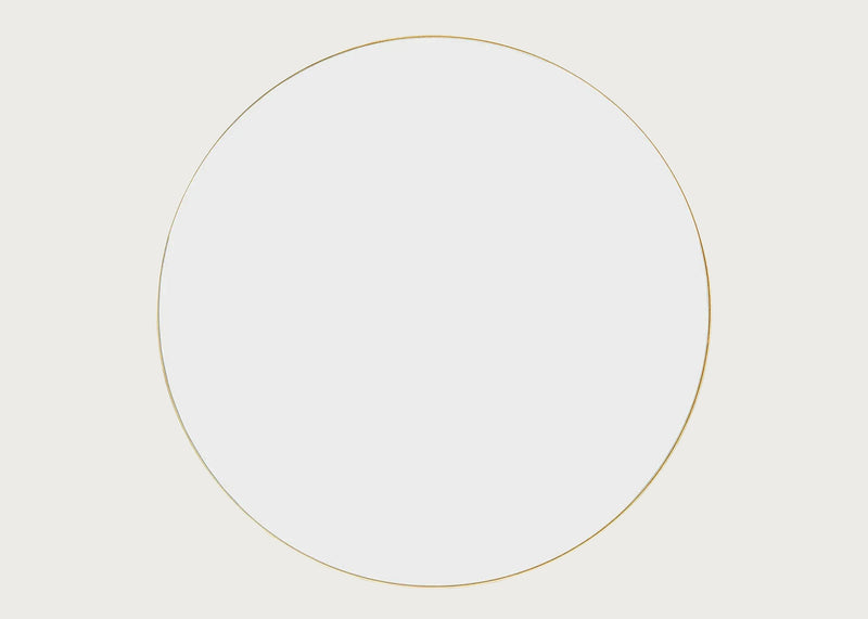 Fine Edge Mirror Round Gold / 60cm