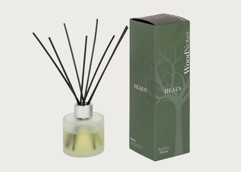 Woodnotes Black Rose & Walnut Natural Reed Diffuser