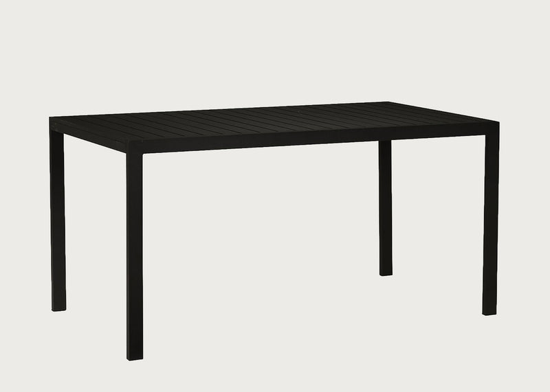 Eos Outdoor Rectangular Dining Table Black