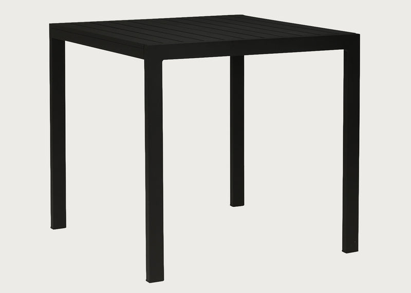 Eos Outdoor Square Dining Table Black