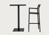 Eos Outdoor Square Bar Table Black