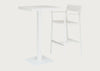 Eos Outdoor Square Bar Table White