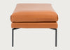 Matera Ottoman Daino Leather Treacle / Black