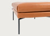 Matera Ottoman Daino Leather Treacle / Black