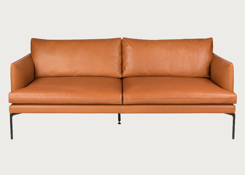 Matera 3 Seater Sofa Daino Leather Treacle / Black