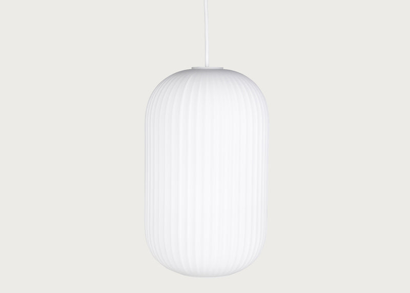 Opal Lantern Pendant White / Tall