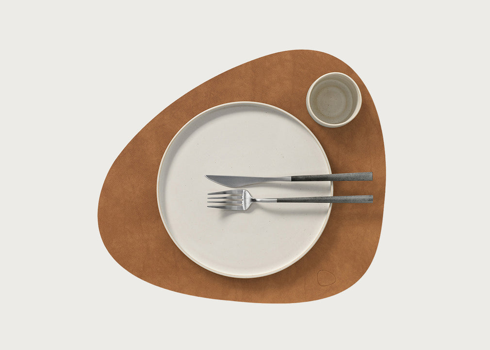 Curve Placemat Natural Leather