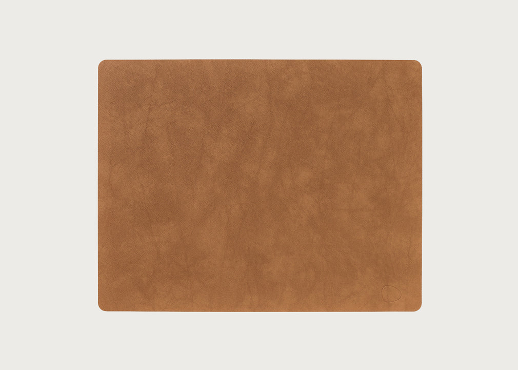 Square Placemat Natural Leather