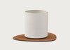 Curve Coaster Natural Leather