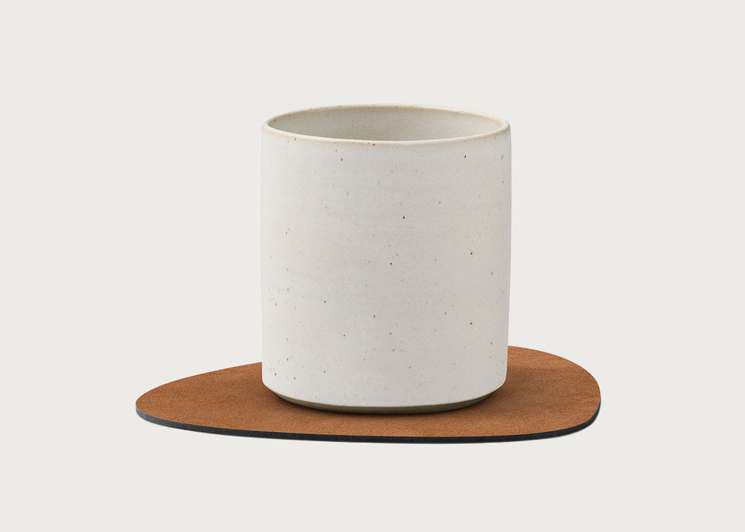 Curve Coaster Natural Leather
