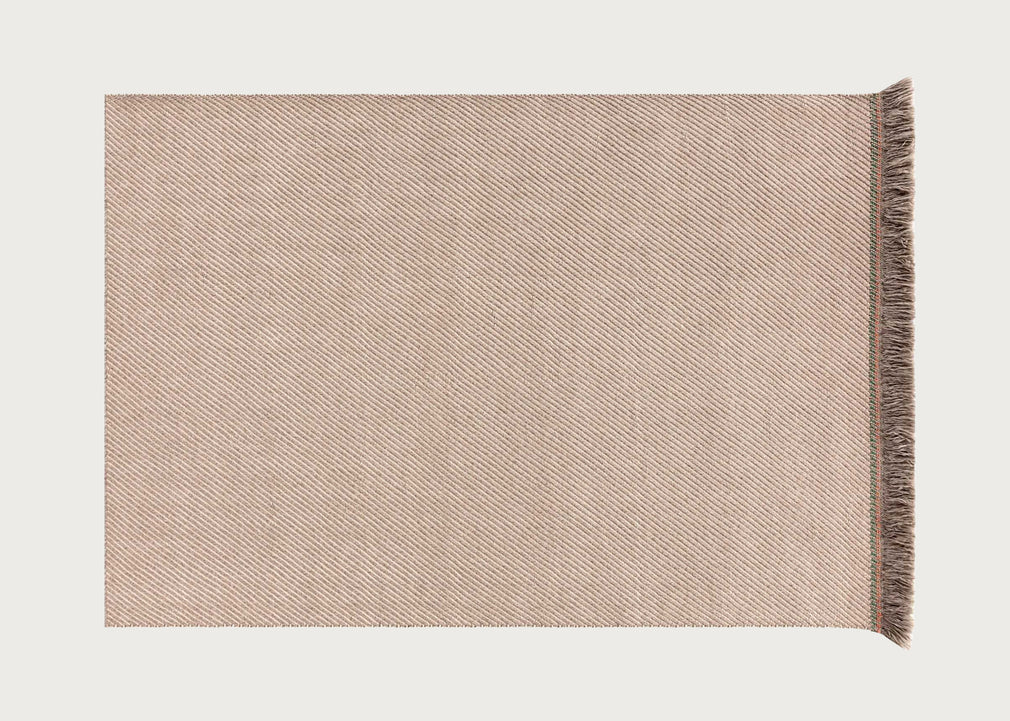 Garden Layers Rug Diagonal Almond Ivory