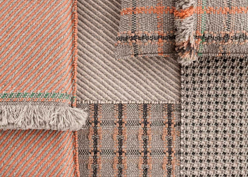 Garden Layers Rug Diagonal Almond Peach