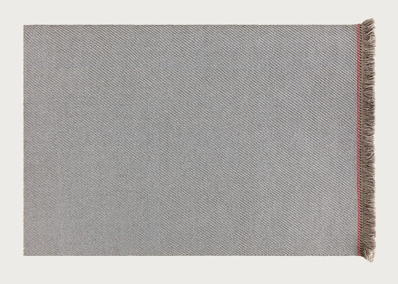 Garden Layers Rug Diagonal Almond Blue