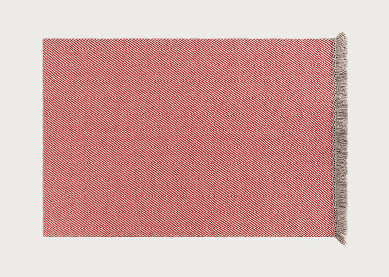 Garden Layers Rug Diagonal Almond Red