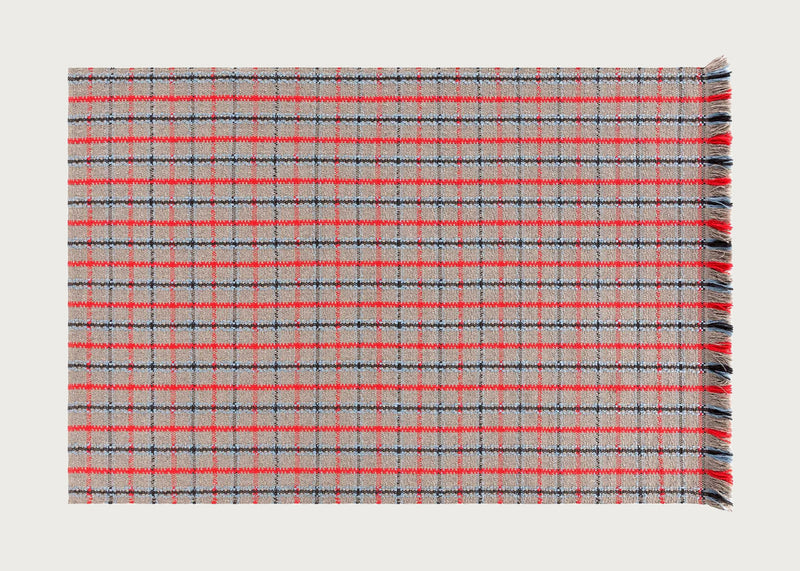Garden Layers Rug Tartan Blue