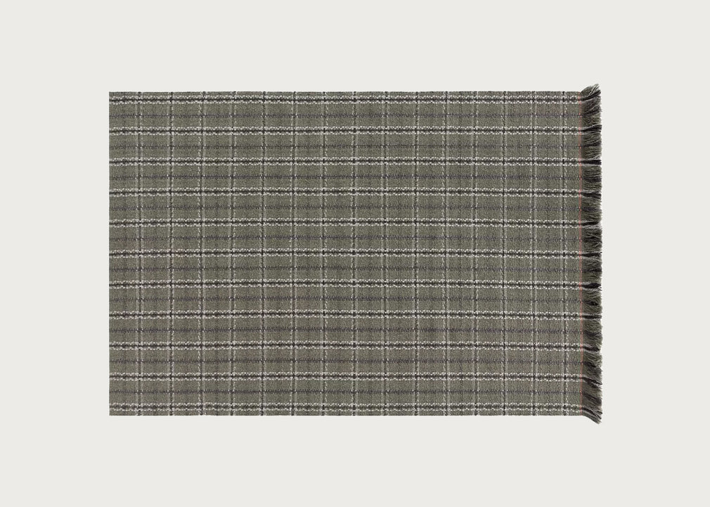 Garden Layers Rug Tartan Green