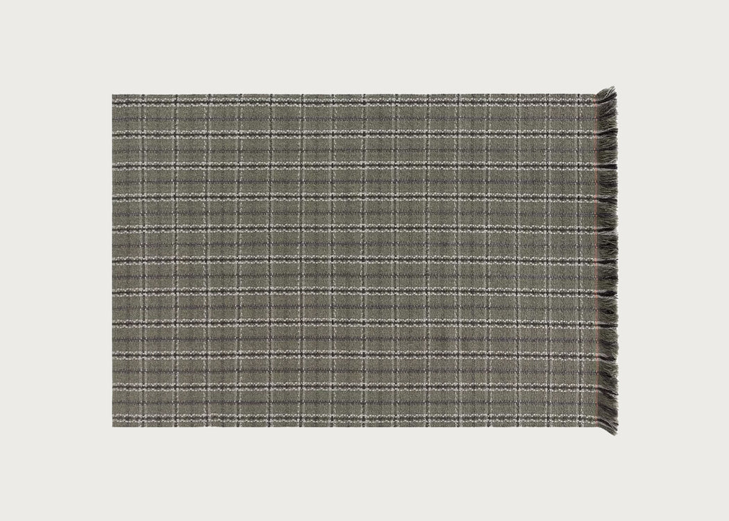 Garden Layers Rug Tartan Green