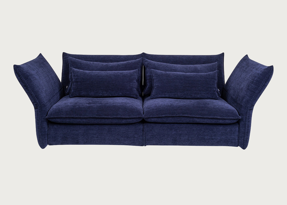 Mariposa 2 1/2 Seater Sofa Iroko Dark Blue