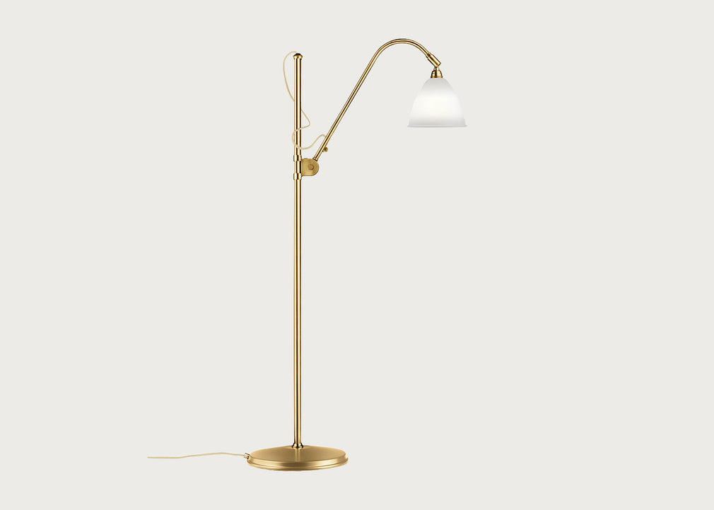 Bestlite BL3 Floorlamp BL3 Brass Base Bone China Shade