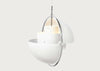 Multi-Lite Pendant Light Chrome Frame White