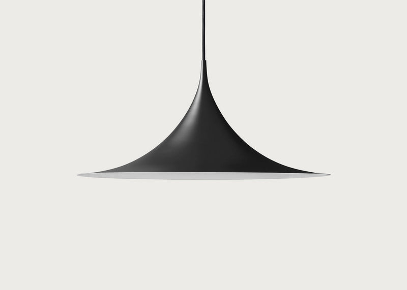 Semi Pendant Light Matt Black / Large