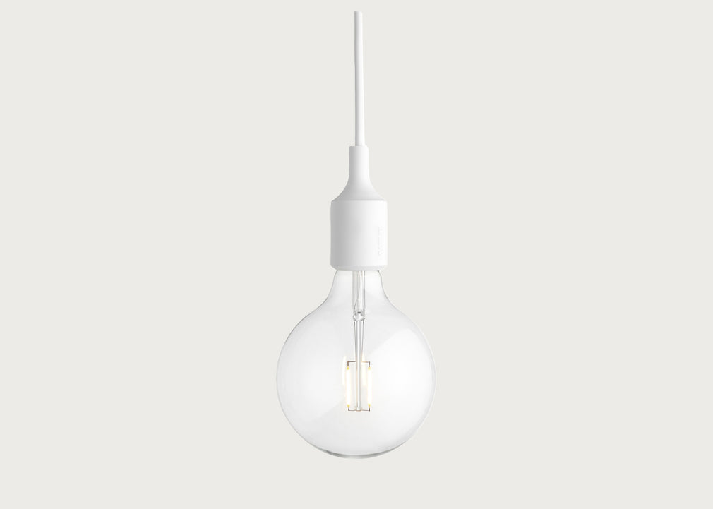 E27 Pendant Light White