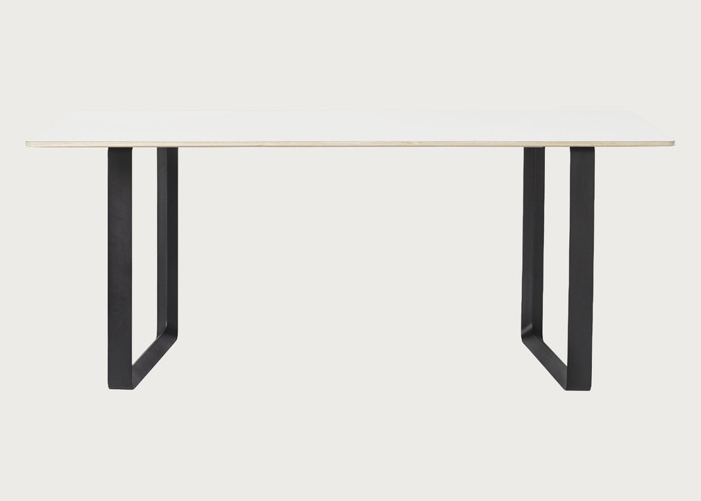 70/70 Table White / 170 x 85cm / Black