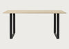 70/70 Table Oak / 170 x 85cm / Black