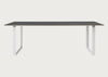 70/70 Table Black / 225 x 90cm / White